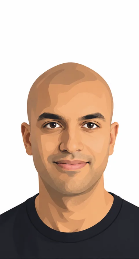 Illustrated portrait of Dr Joshua Gabriel